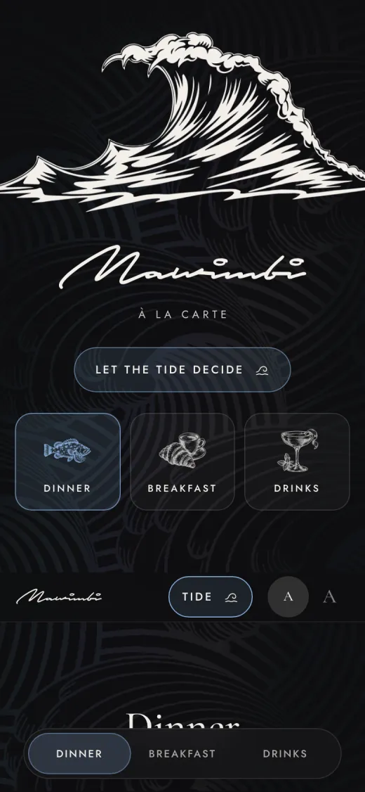 Legend menu cover