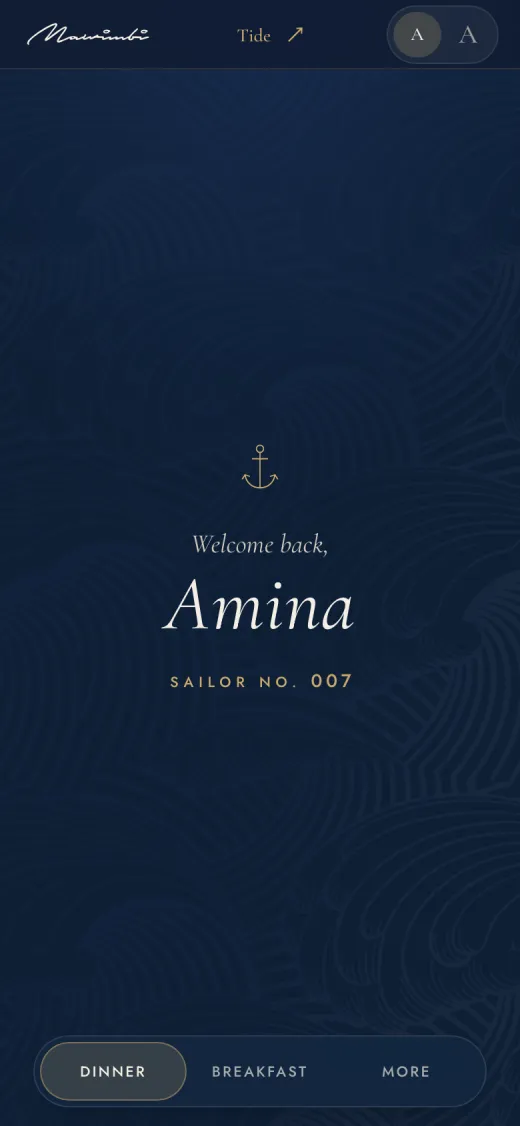 A regular’s personal menu for The Sailors' Club