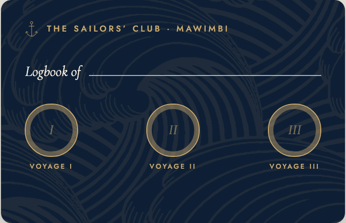 The Sailors' Club member card